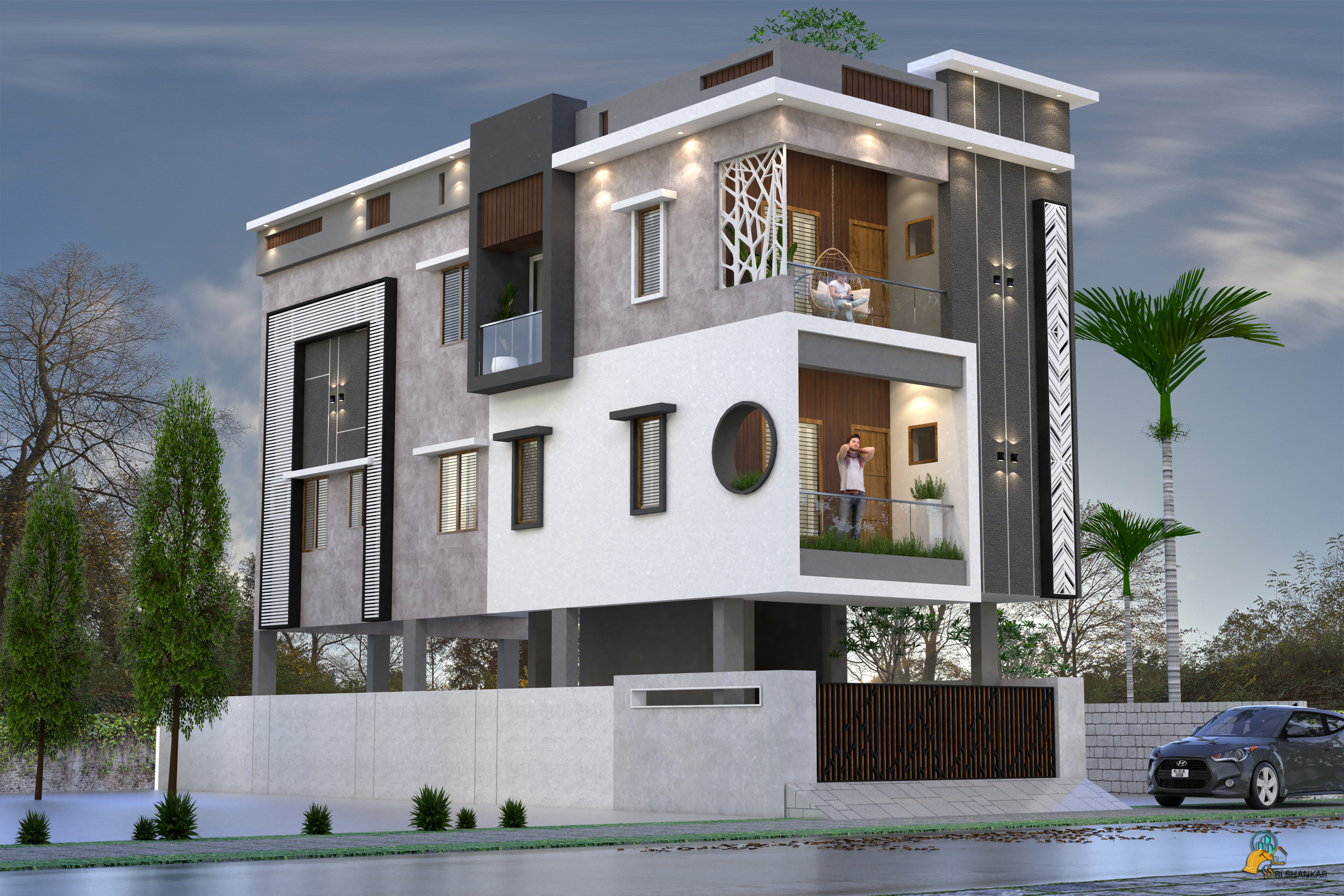Pile Foundation Duplex Home in Thoraipakkam